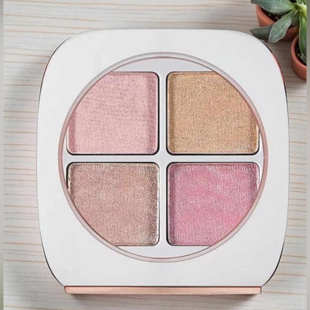Shimmer Quad Eyeshadow Palette - Pink & Gold